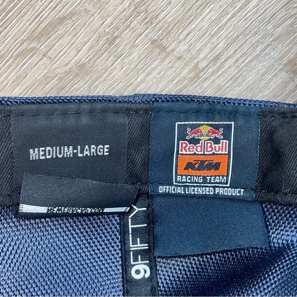 Red Bull KTM Racing Team New Era 9FIFTY Snapback Hat NWT Size M/L - Picture 8 of 10